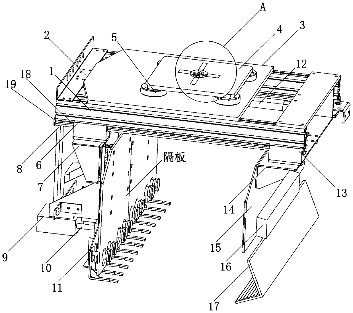 Cargo falling prevention device for automatic crane and using method thereof