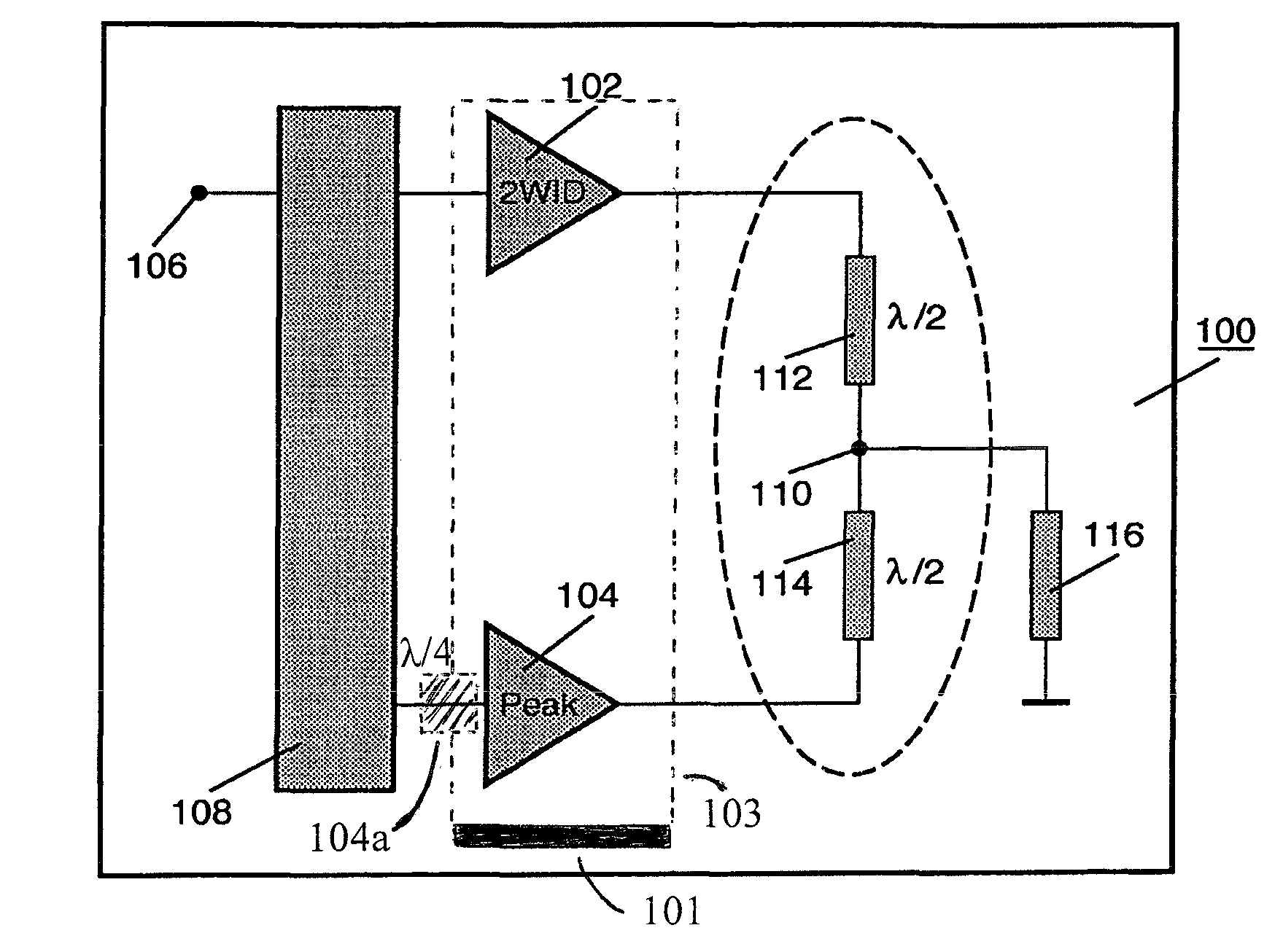 Multi-way doherty amplifier