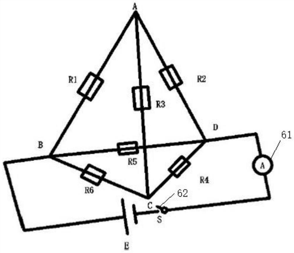 Triangular pyramid teaching aid