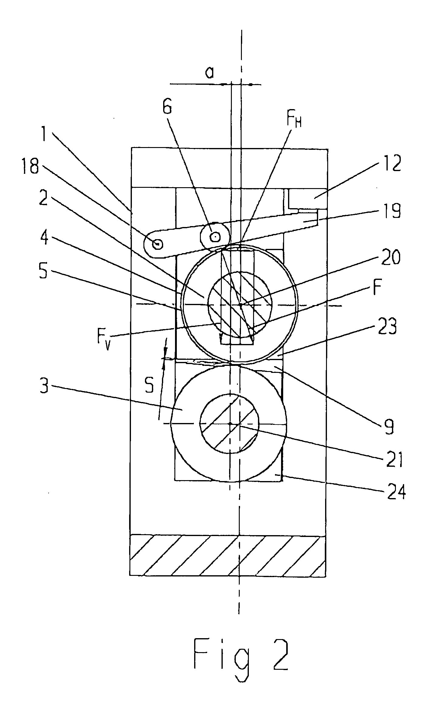 Device for cutting and/or embossing a pre-cut blank or a material web