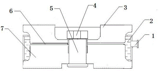 Core disc structure for connecting locomotive and steering frame