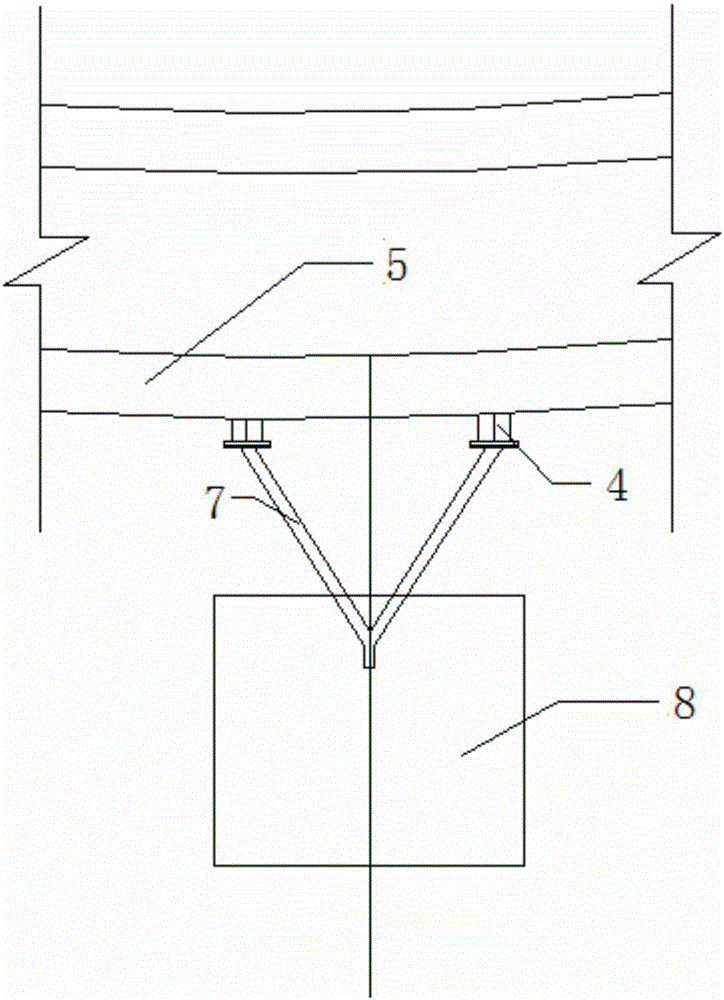 Cross-shaped flange positioner for elevator car and construction method of cross-shaped flange positioner