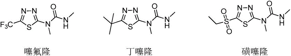 S-(5-substituted-1, 3, 4-thiadiazole)-(5-substituted phenyl)-2-furancarbothioic acid ester compound, preparation method and application thereof