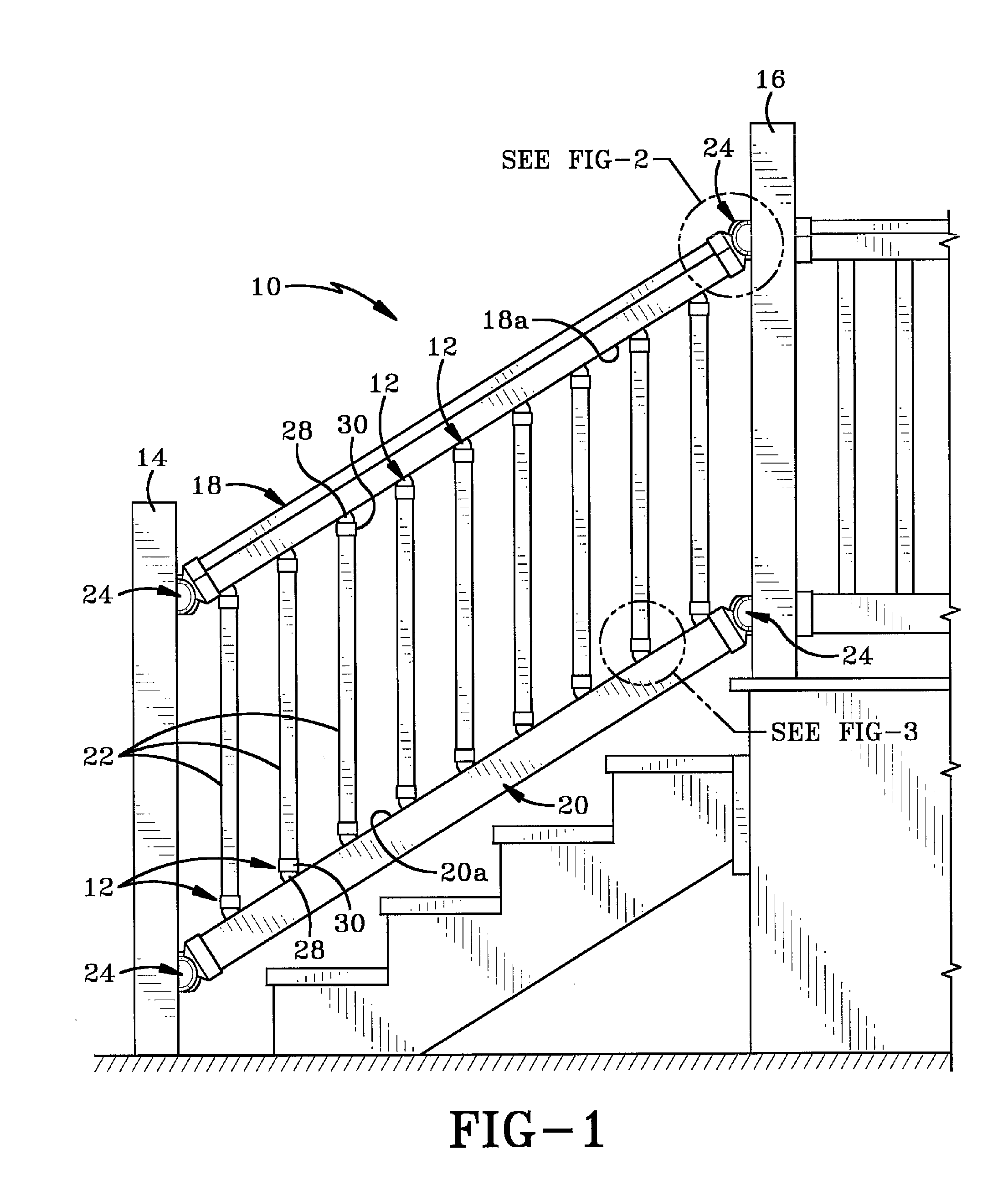 Method and apparatus for attaching spindles to rails in a fence assembly