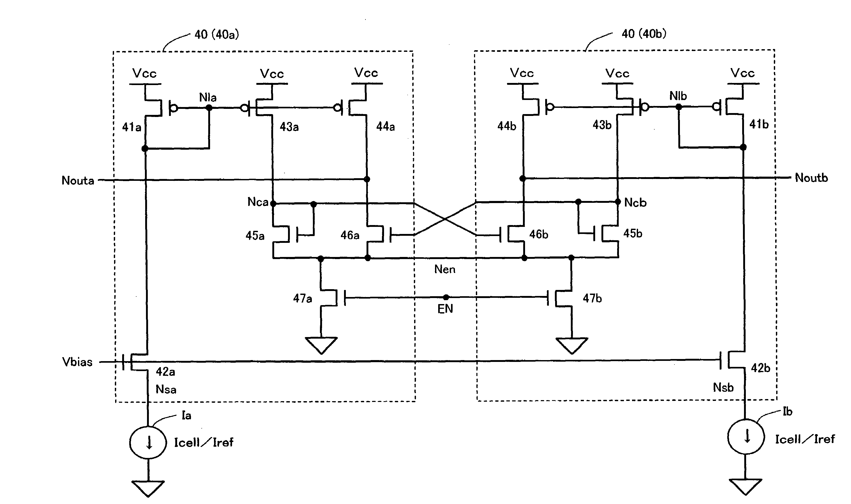 Bias voltage applying circuit and semiconductor memory device