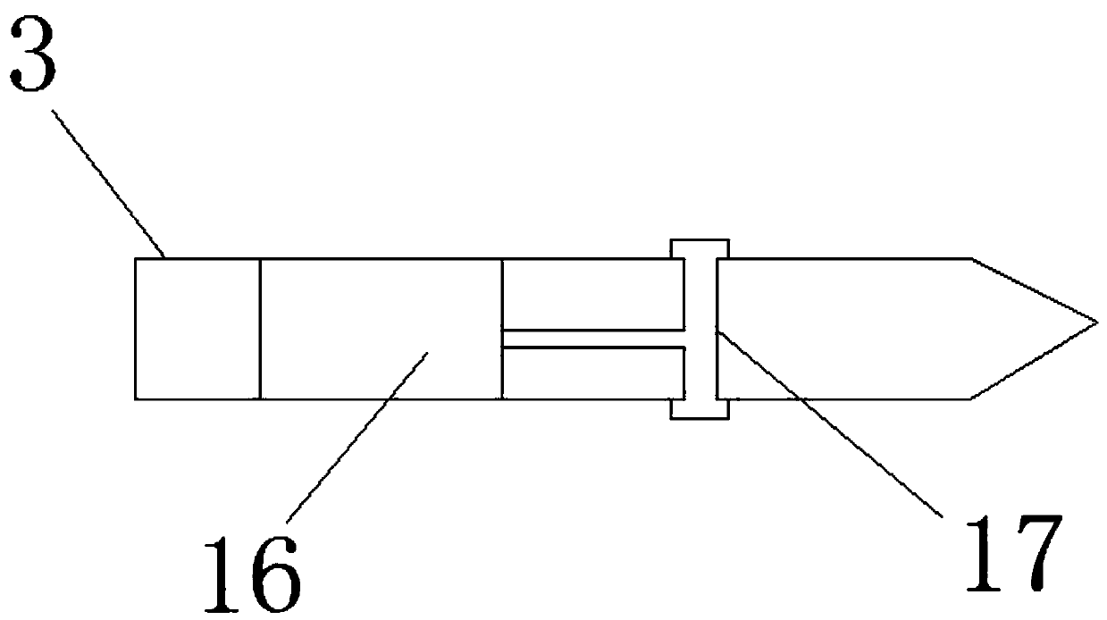 Integrated pig ear nail capable of automatically adjusting clamping force