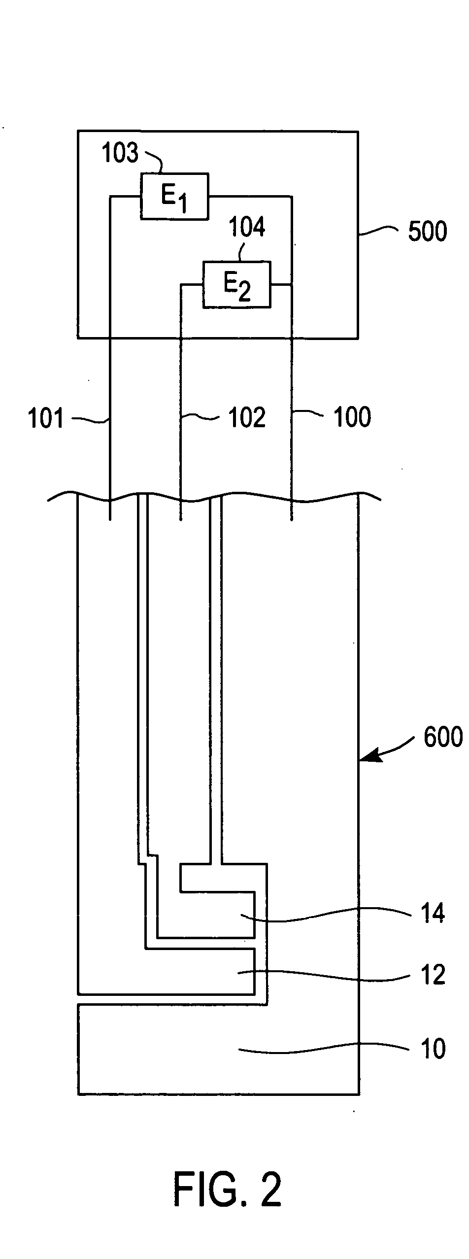 Meter for use in an improved method of reducing interferences in an electrochemical sensor using two different applied potentials