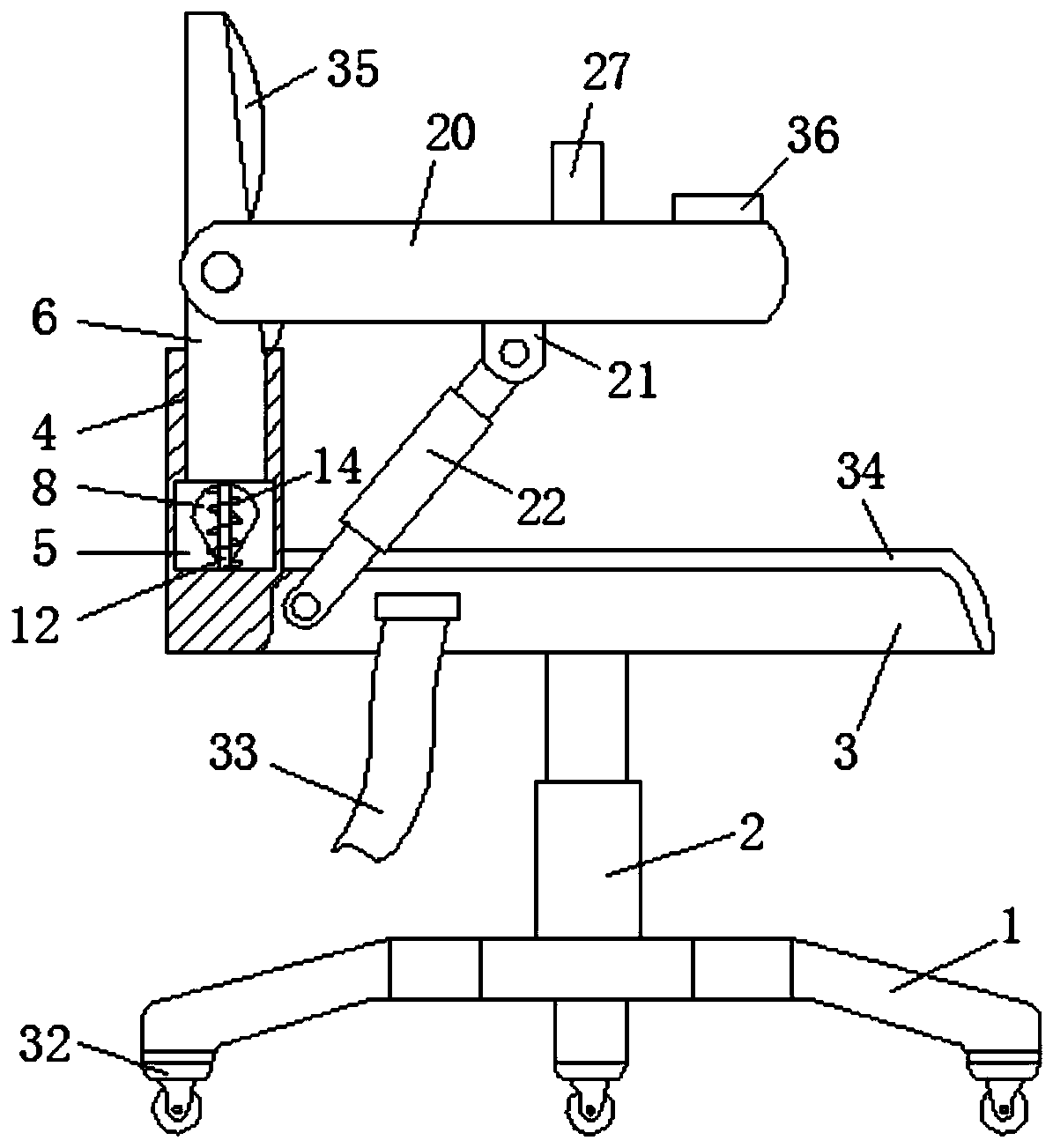 Household lumbar traction device