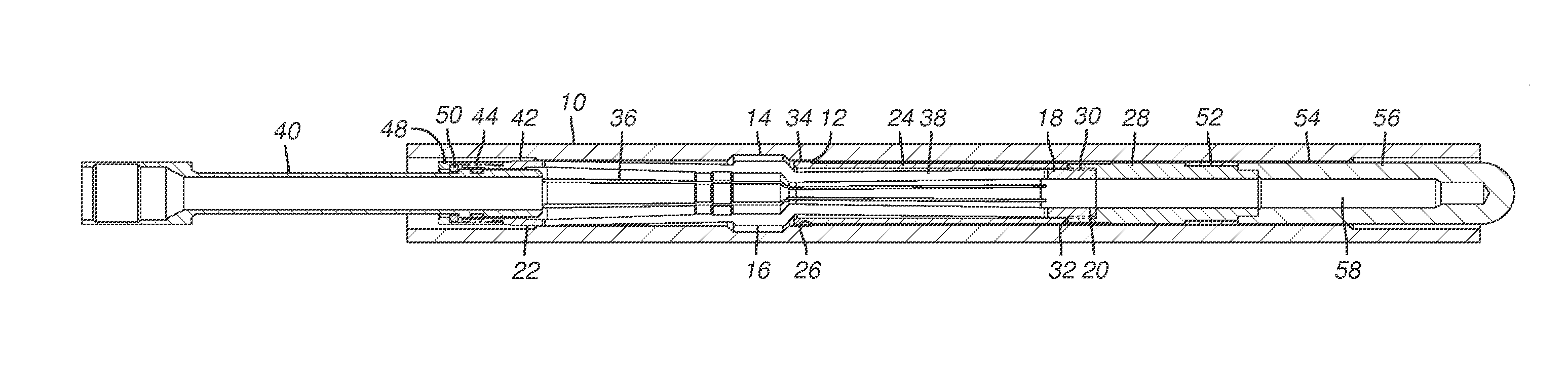 Flexible Collet Anchor Assembly with Compressive Load Transfer Feature