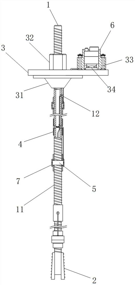 Novel anchor rod device with self-deformation and surrounding rock displacement display functions