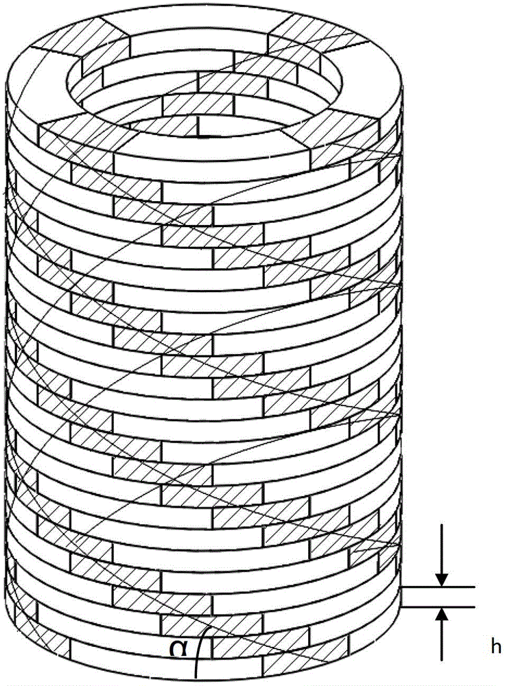 Method for driving molten metal to flow three-dimensionally and periodically based on permanent spiral magnetic field