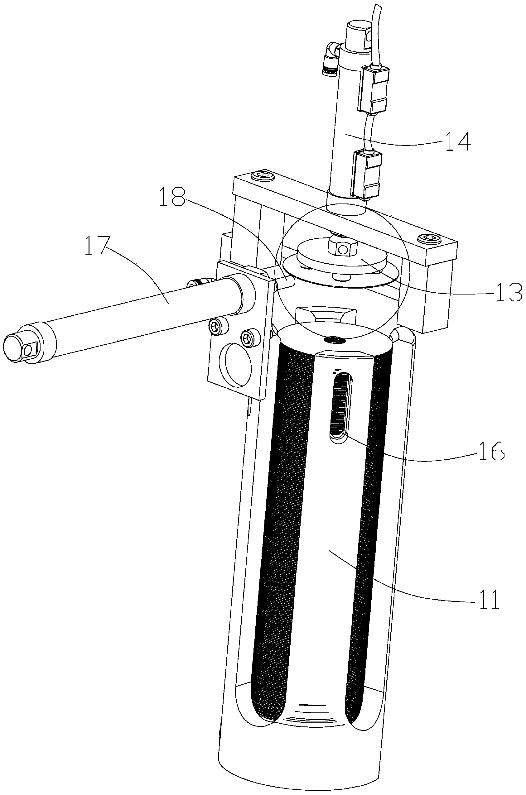 Feeding mechanism of stamping equipment for motor rotor piece