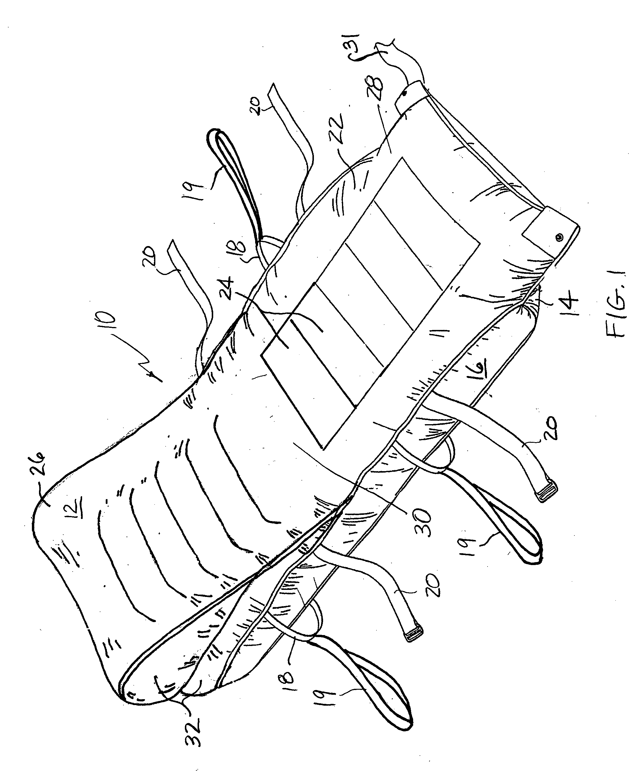 Patient transfer device having inclined upper surface