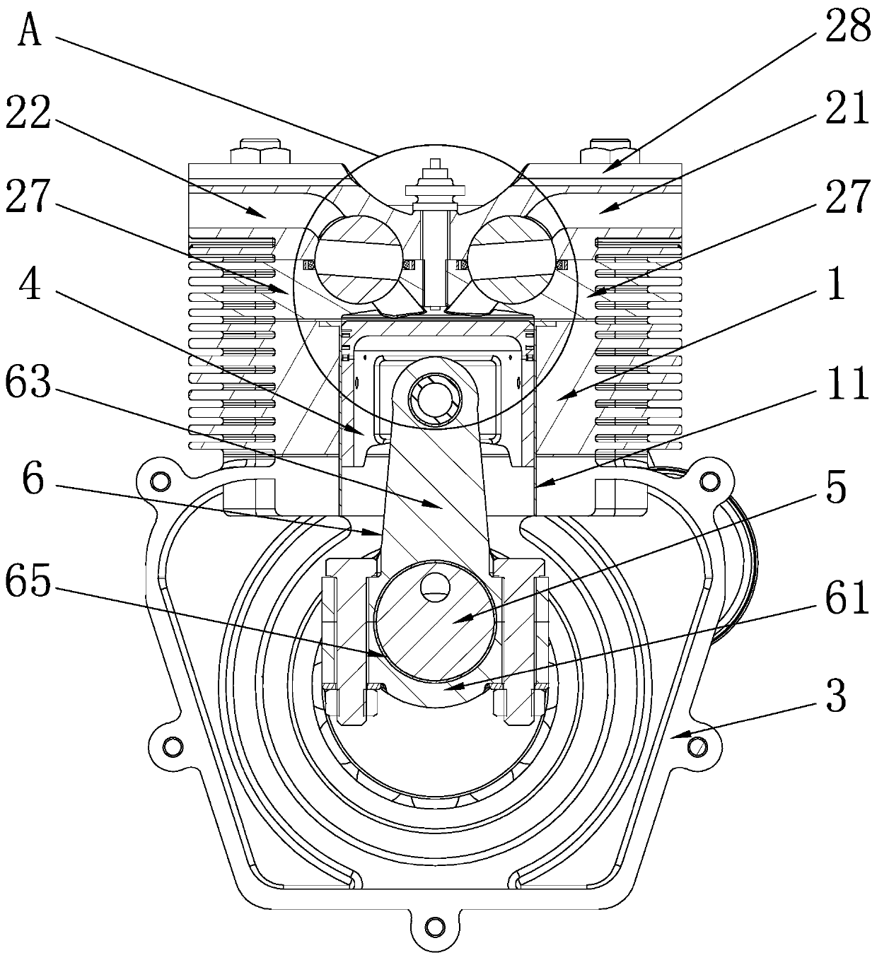 Rotary air valve type engine