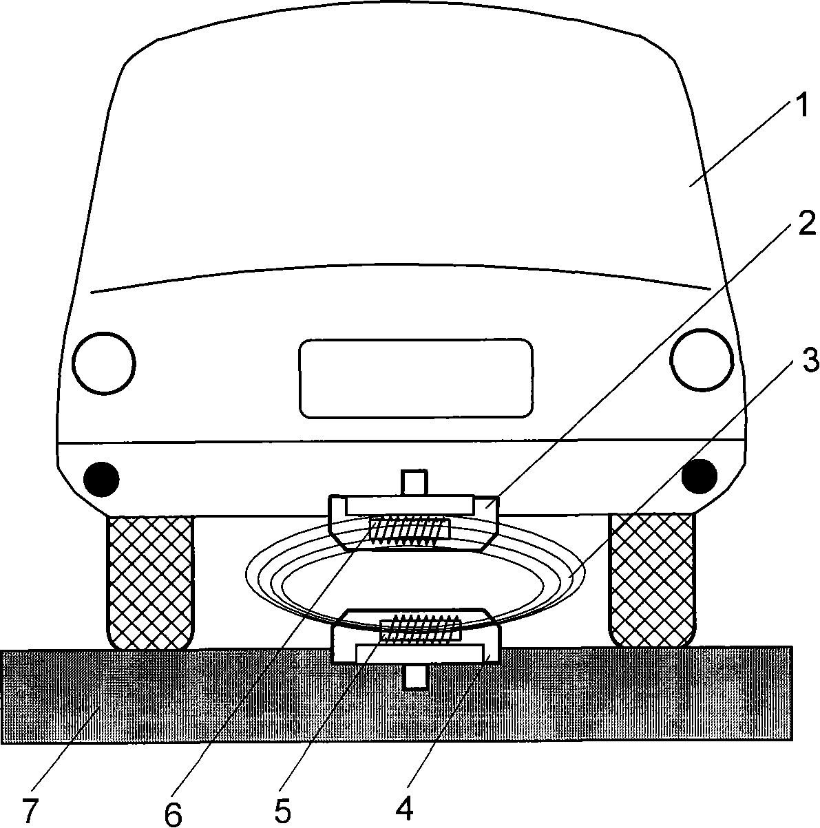 Low frequency magnetic field based no-parking toll collection system