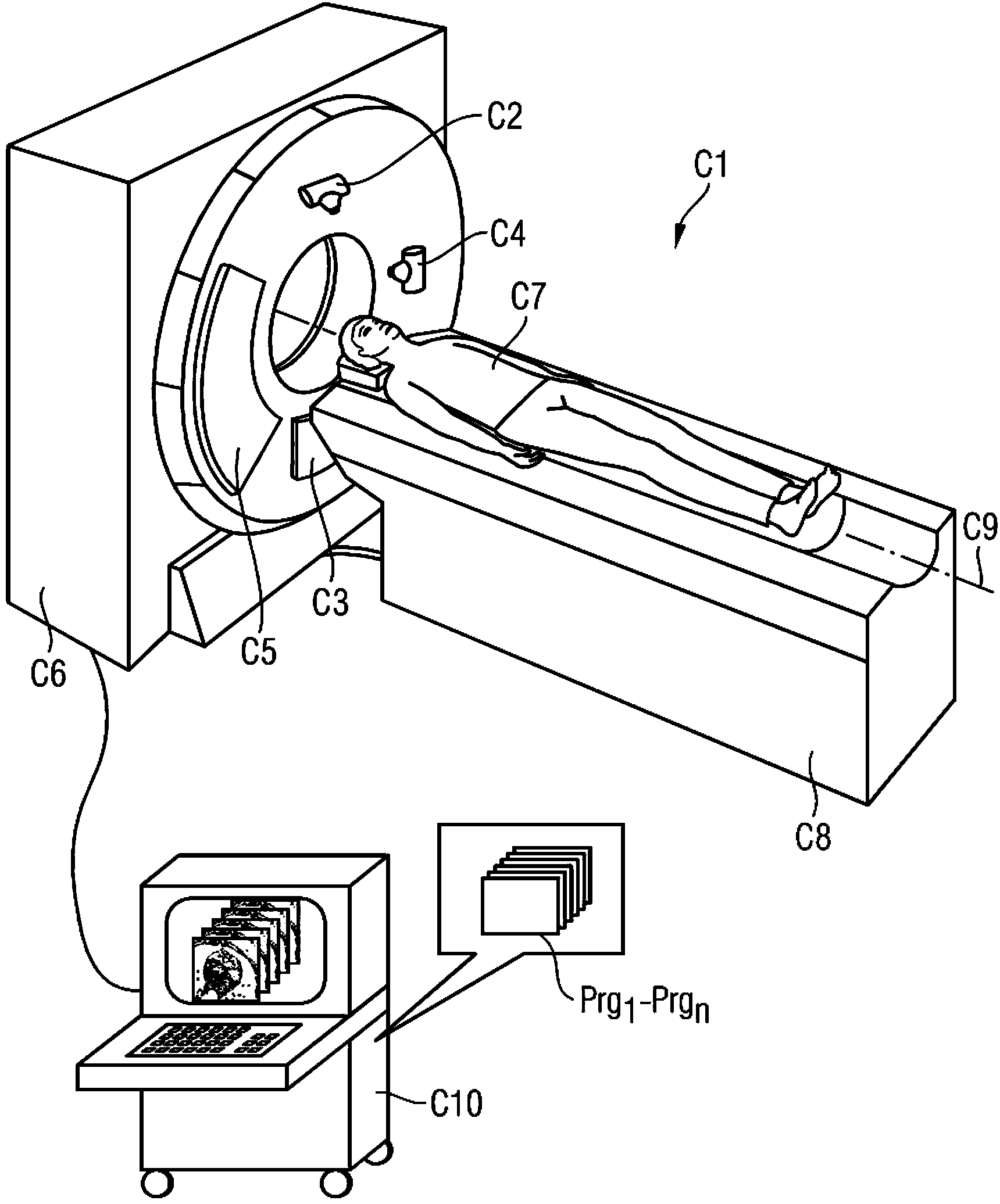 Method for temperature stabilization, X-ray detector and CT system