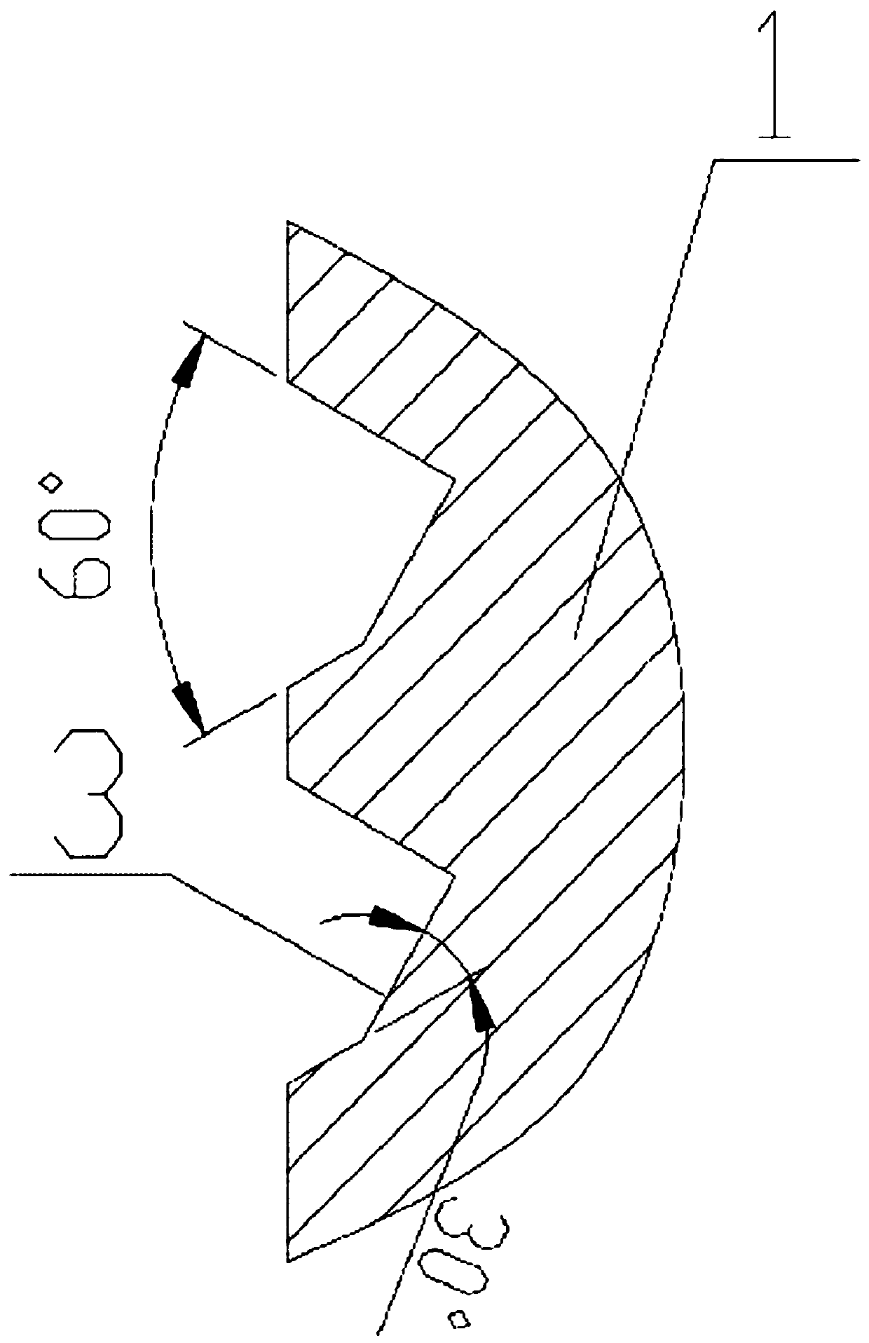 Grooved round nut with variable tooth type anti-loosening thread