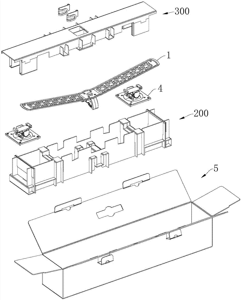 Paper cushioning packing device for display hanger