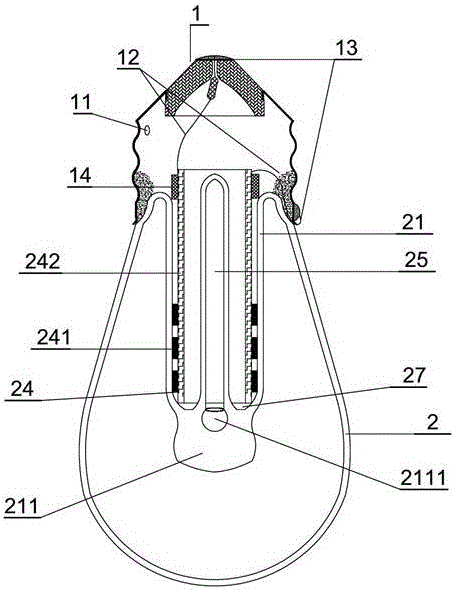 LED lamp bulb with novel structure