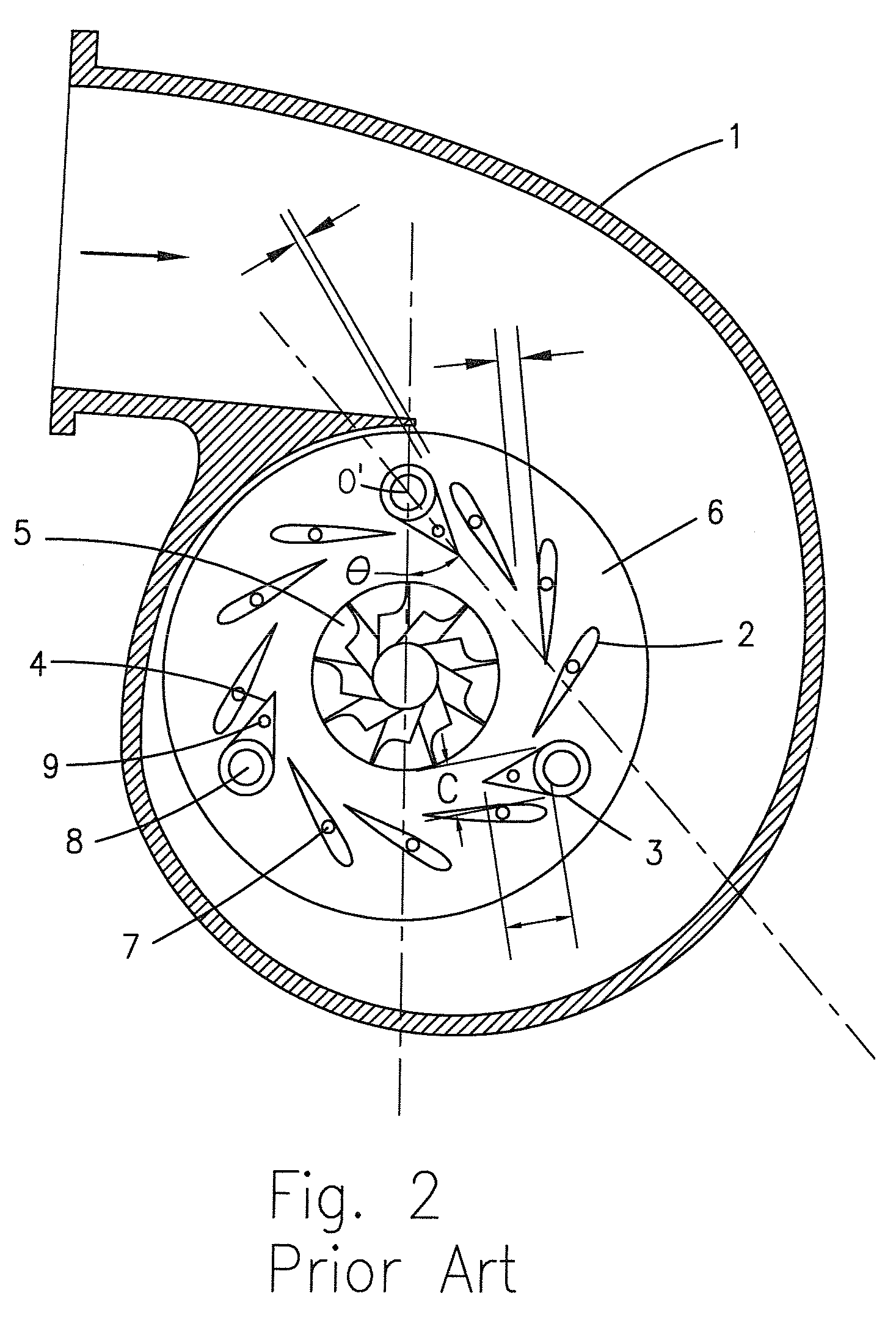 Variable geometry turbocharger, vane ring assembly with retaining member