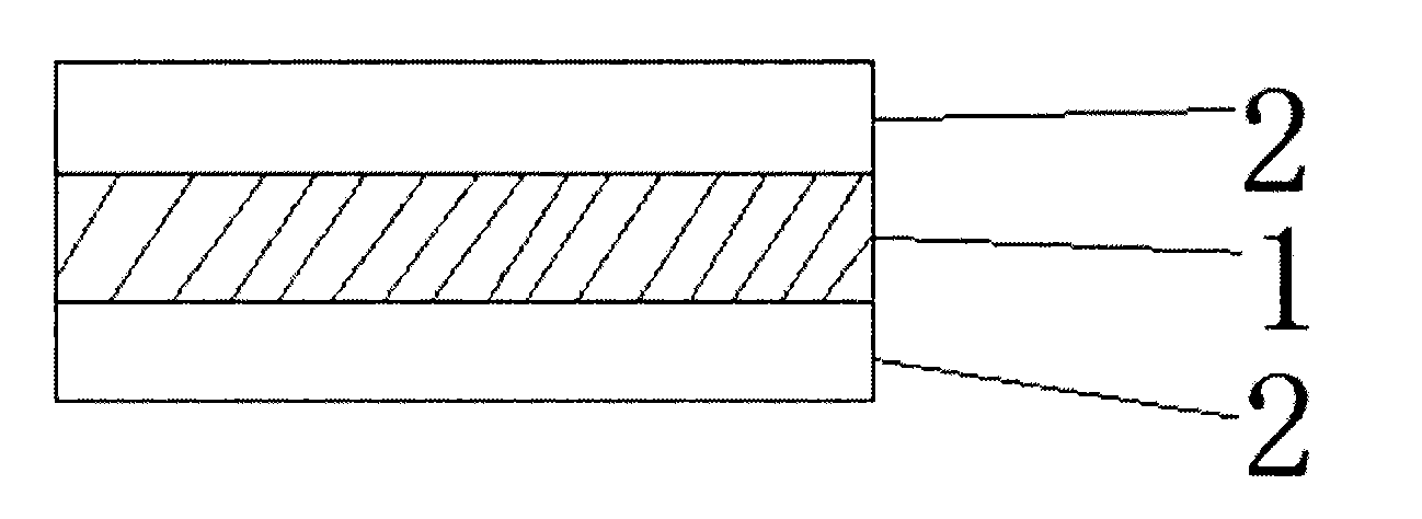 Thermosetting resin sandwich prepreg, preparation method thereof and copper clad laminate therefrom