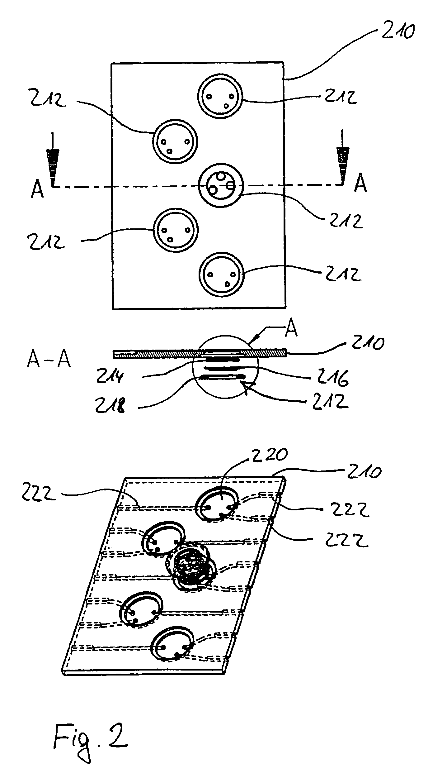 Micro-valve and sealing device for use in a microfluidic system, and method for the production thereof