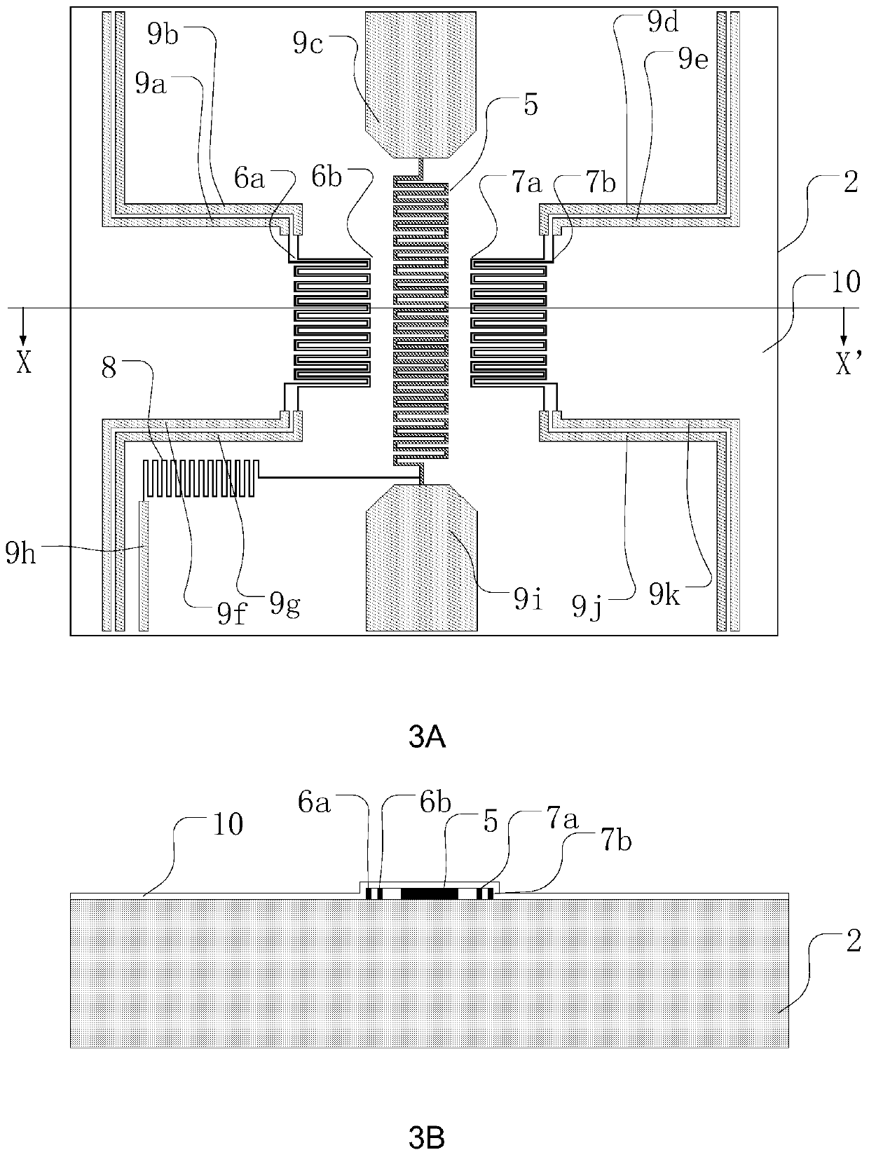 A mems thermal flow sensor and its manufacturing method