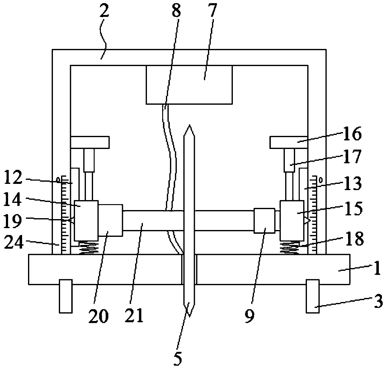 A bridge expansion joint cutting device