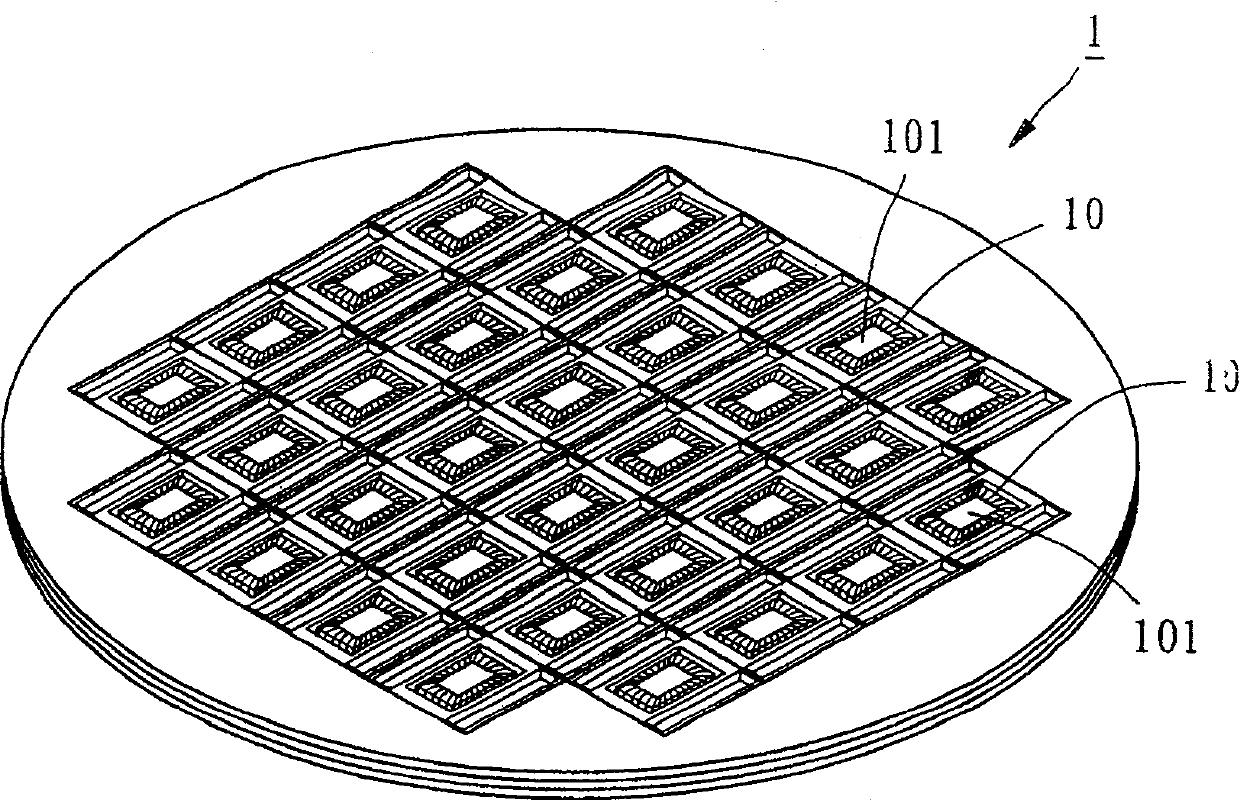 Manufacturing method of wafer level testing circuit board and structure thereof
