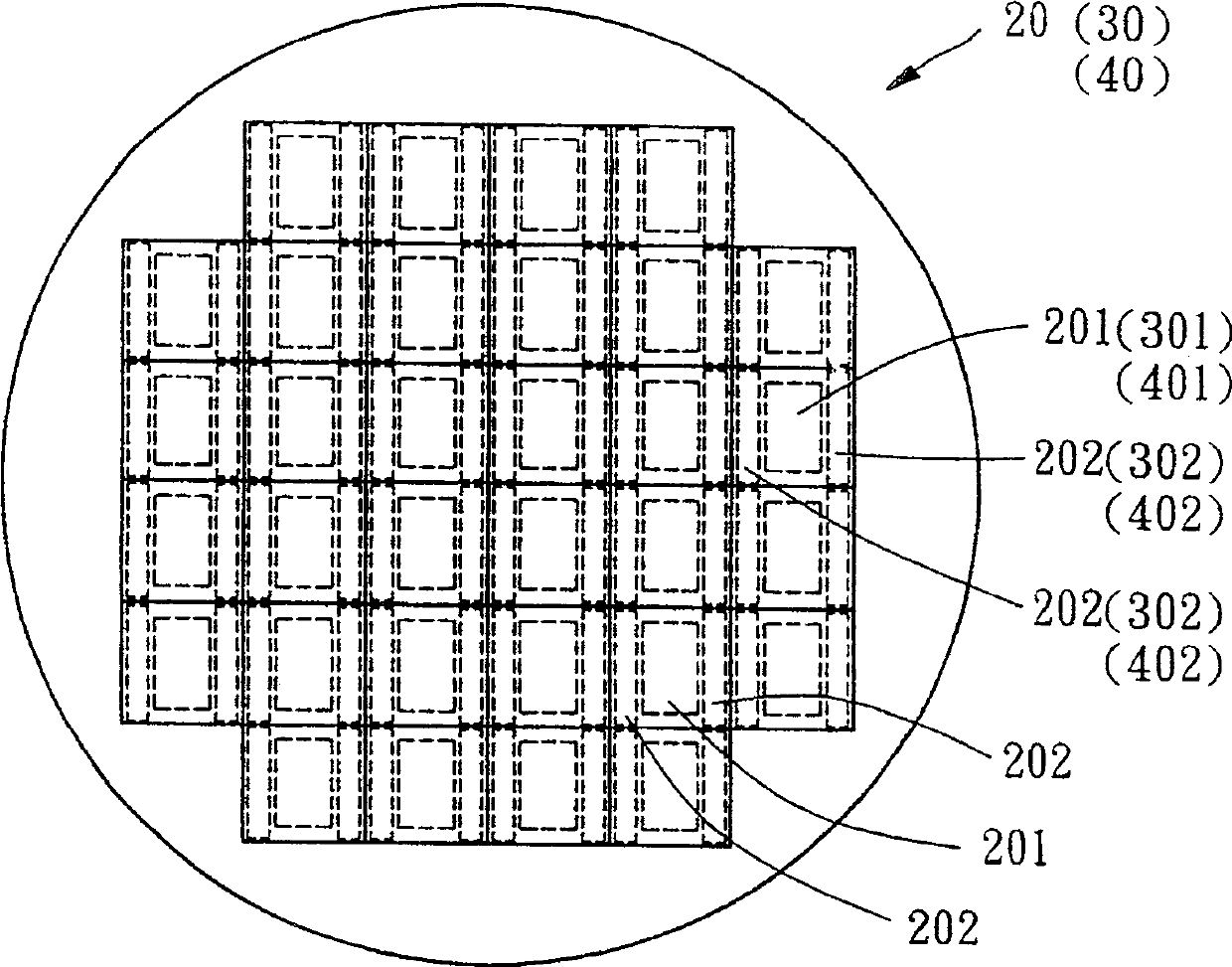 Manufacturing method of wafer level testing circuit board and structure thereof