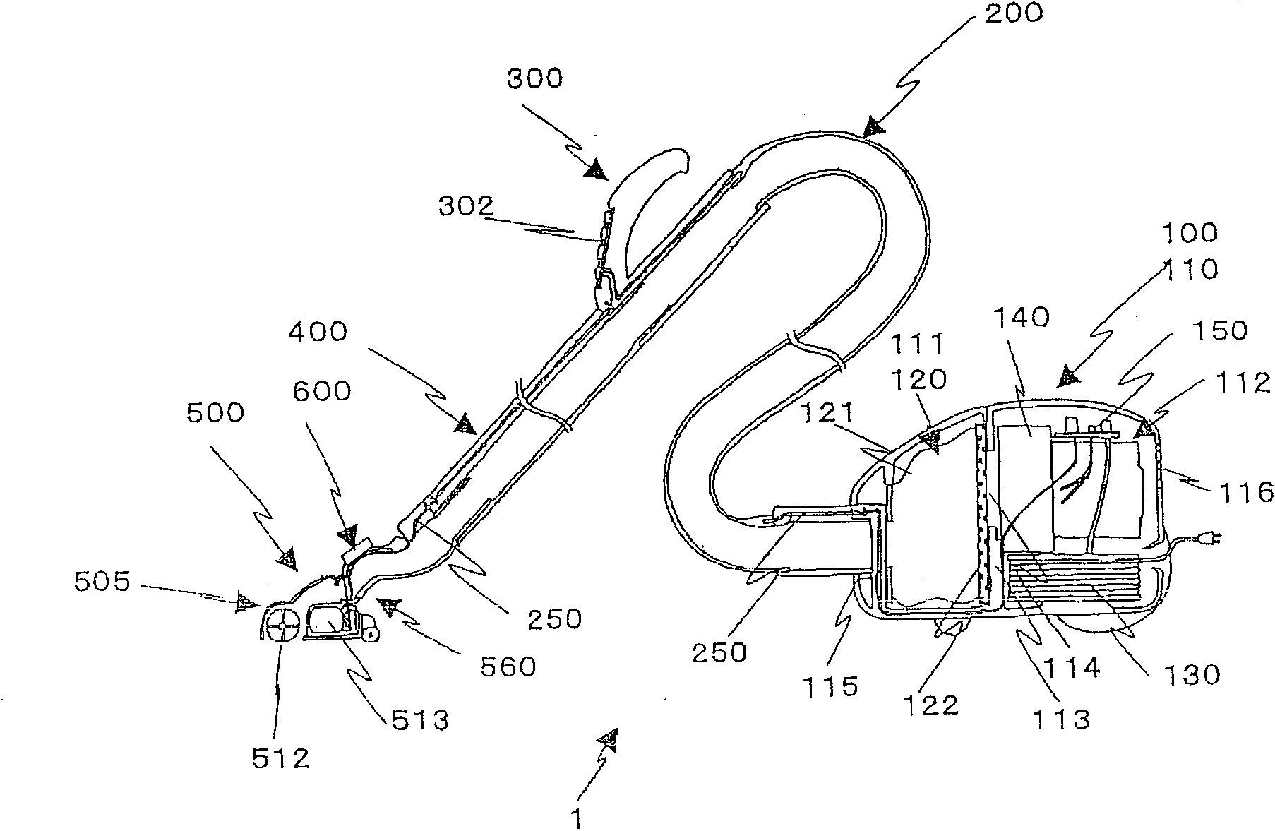 Suction port body and electric dust collector with same