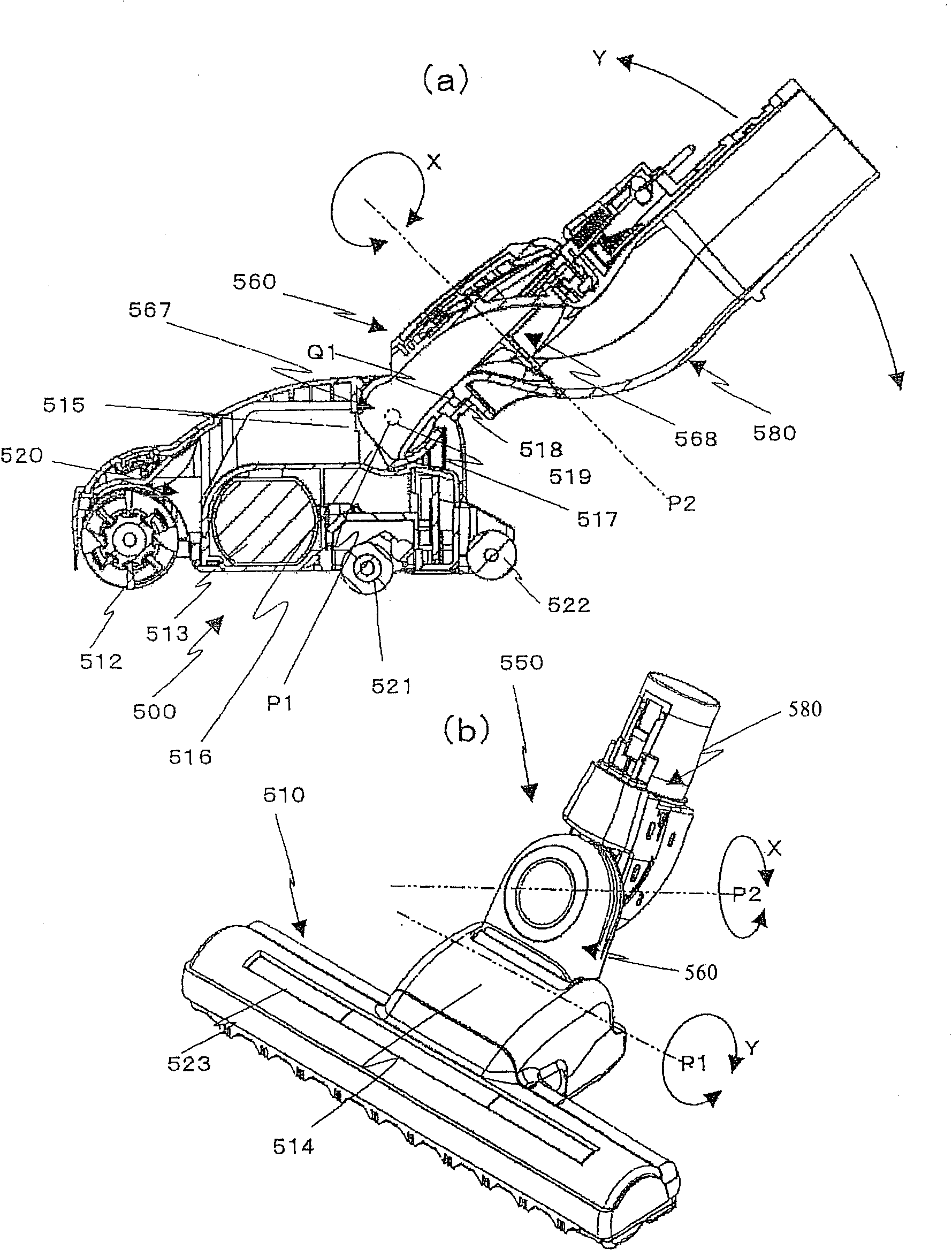 Suction port body and electric dust collector with same