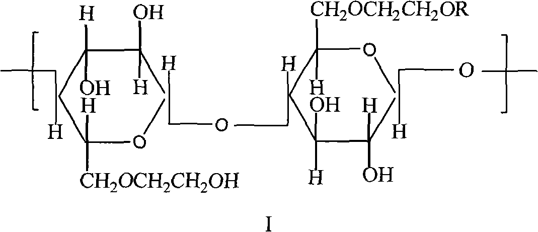 Hydrophobically associating hydroxyethylcellulose oil displacement agent