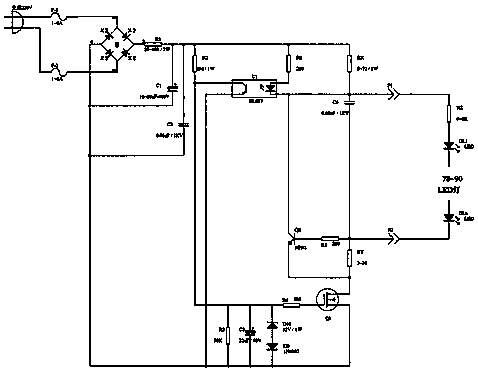 Light-emitting diode (LED) power supply driving circuit