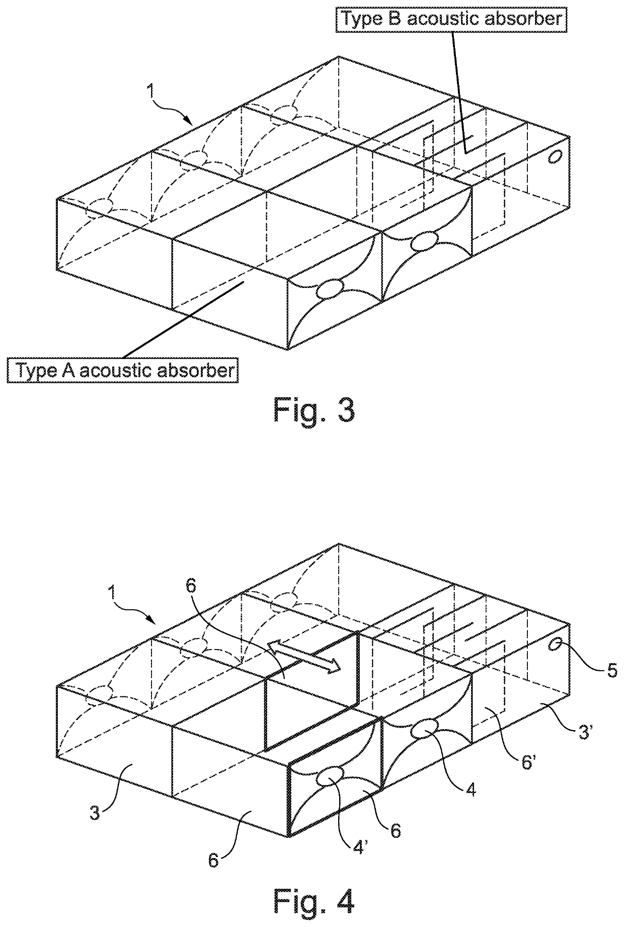 Modular acoustic protection arrangement and method for manufacturing such an acoustic protection arrangement