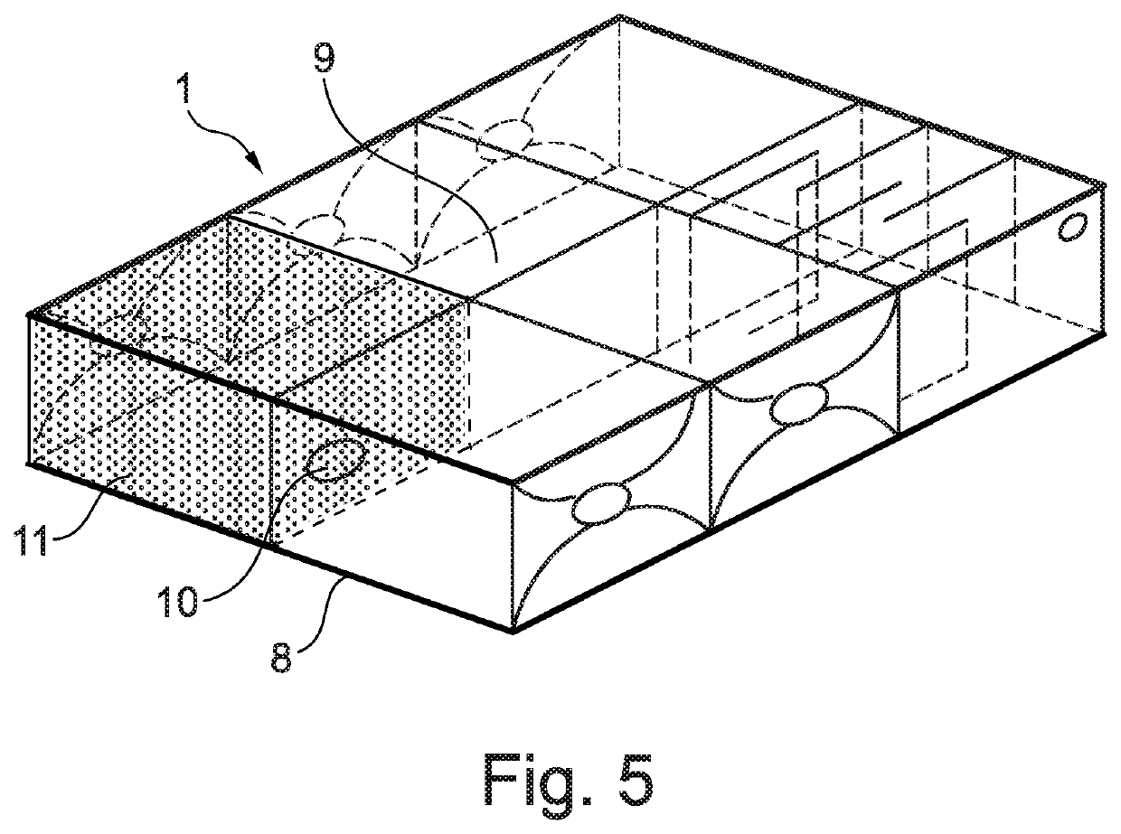 Modular acoustic protection arrangement and method for manufacturing such an acoustic protection arrangement