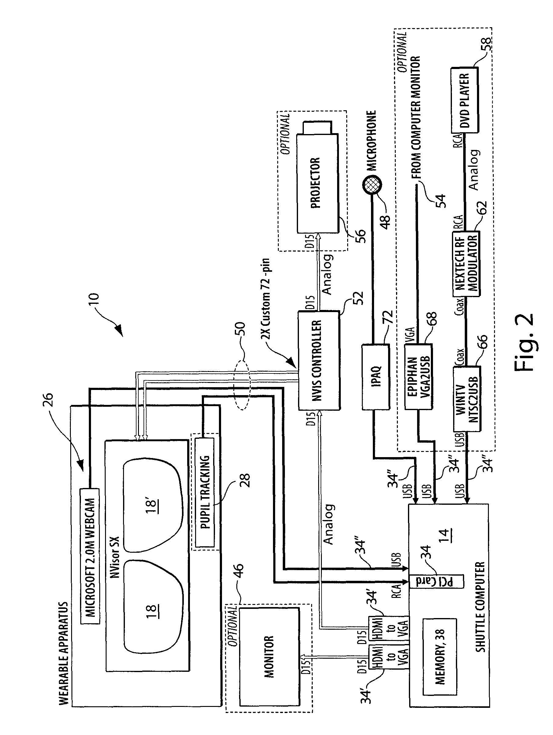 Apparatus and method for augmenting sight