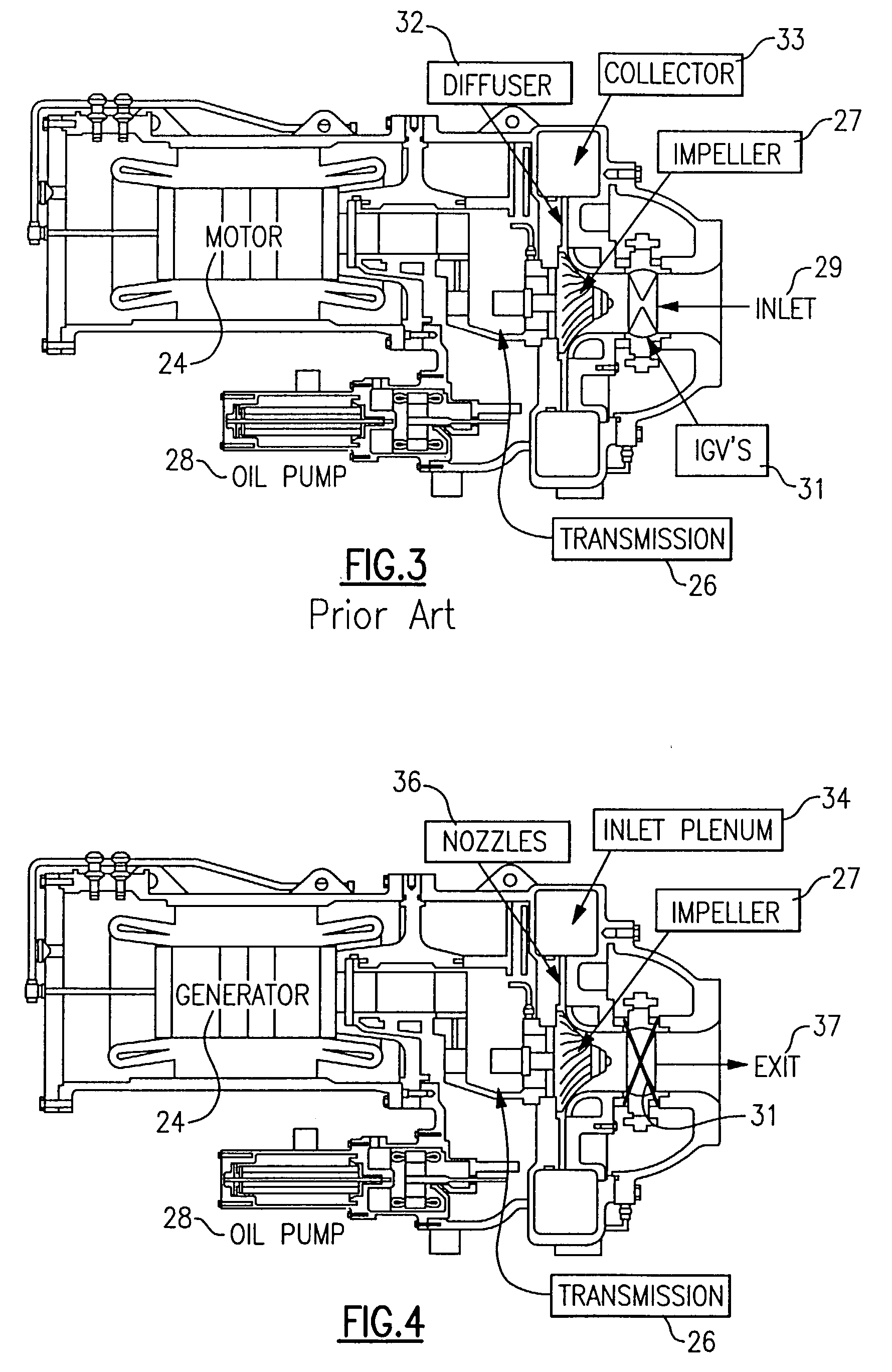 Dual-use radial turbomachine