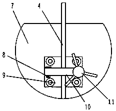 Device and method for quickly connecting broken steel strips in a hanging solidification furnace