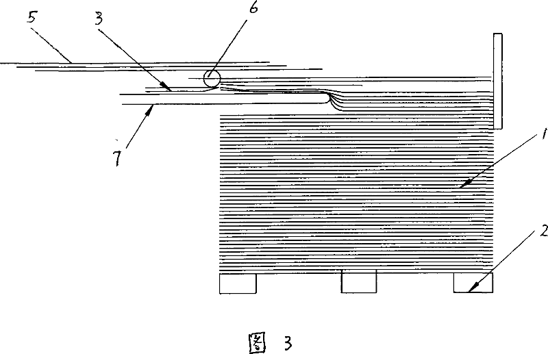 Device and method for the automatic replacing of the paper liner plate