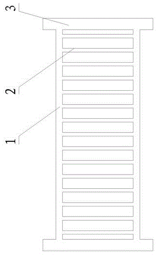Production method of livestock railing made from trachycarpus fortunei leaf stems