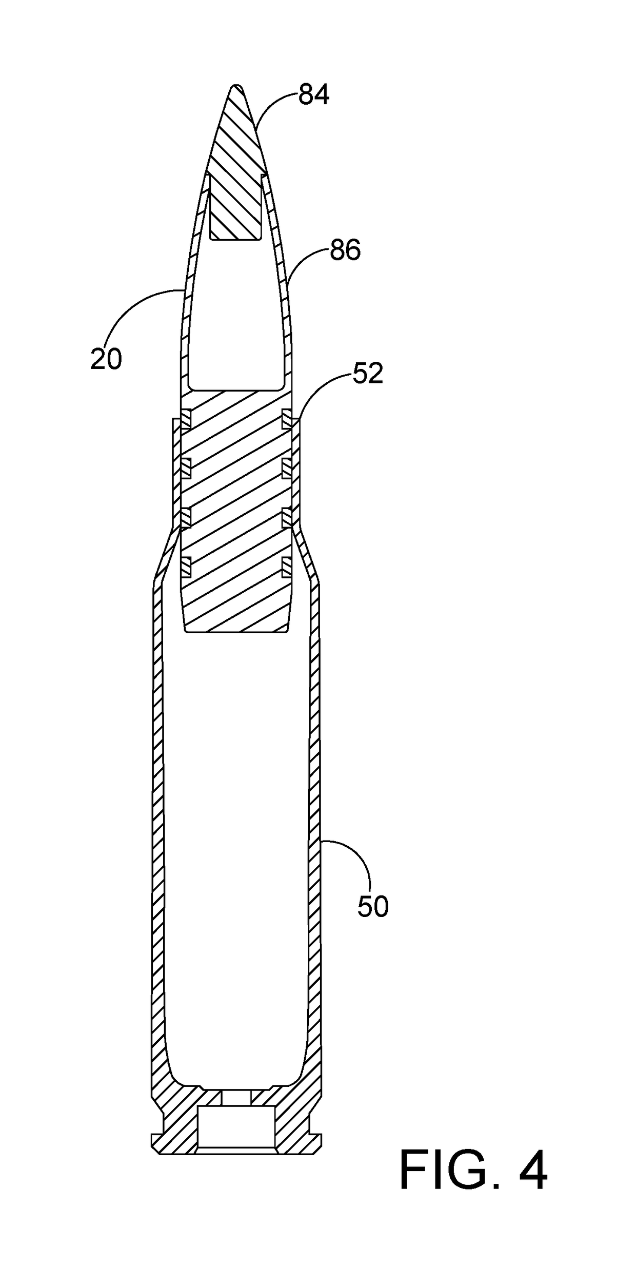 Reduced drag projectiles