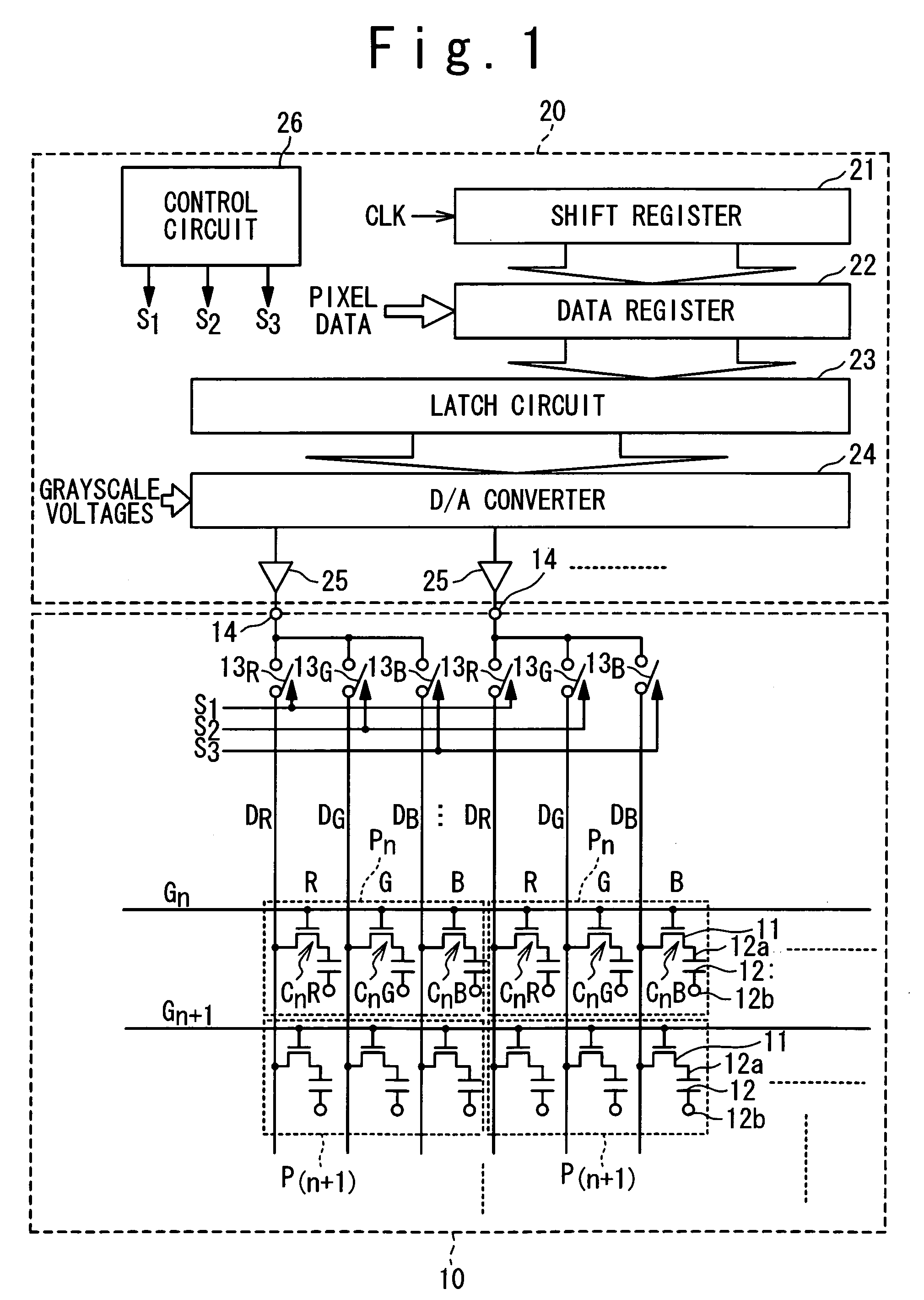 Method and apparatus for display panel drive