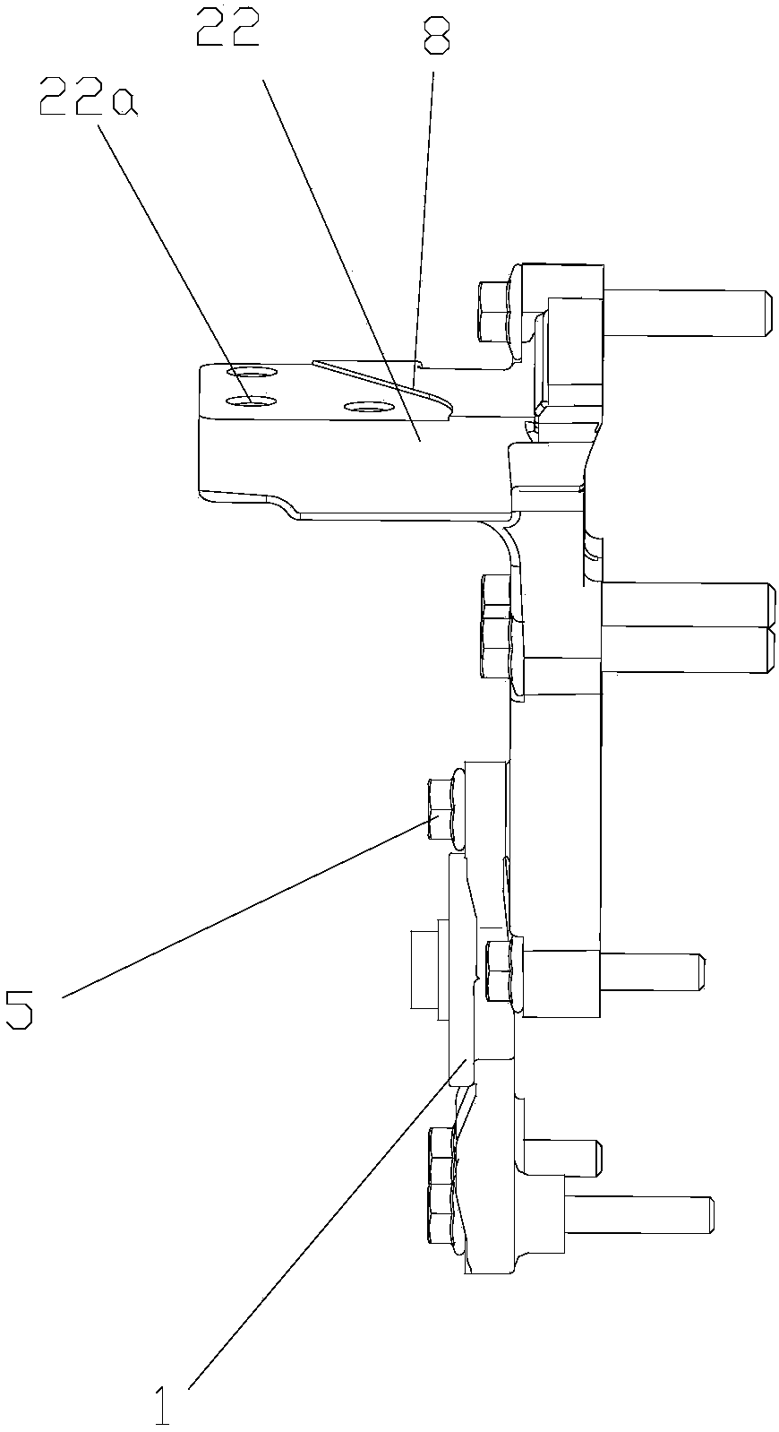 Idle wheel mounting component