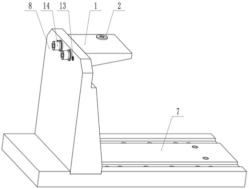 Drilling clamp for bottom inclined oil holes of hydraulic cylinder