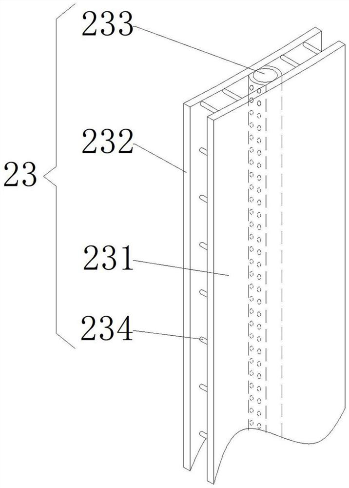 Waste gas treatment device in coal tar processing process