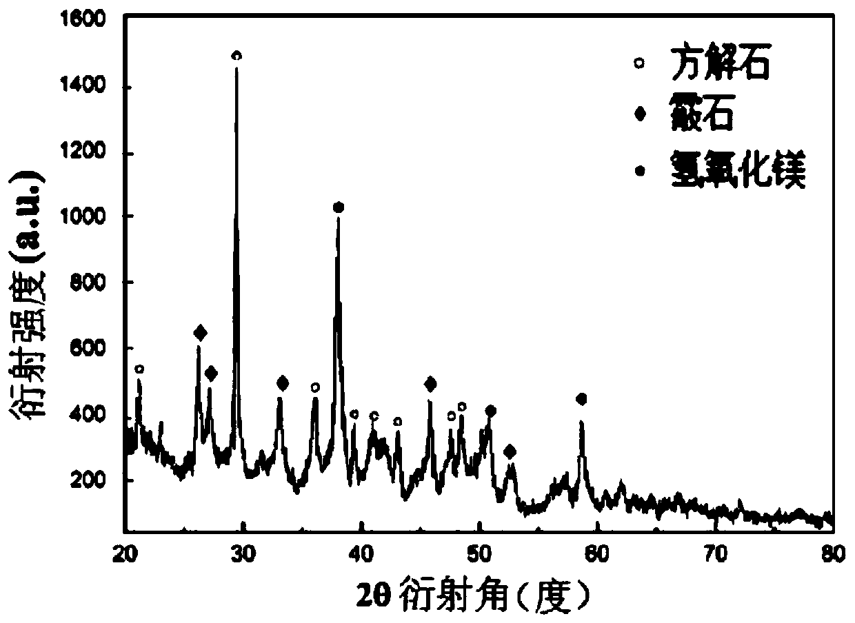 Preparation method of enhanced multiphase crystal based on calcite and aragonite