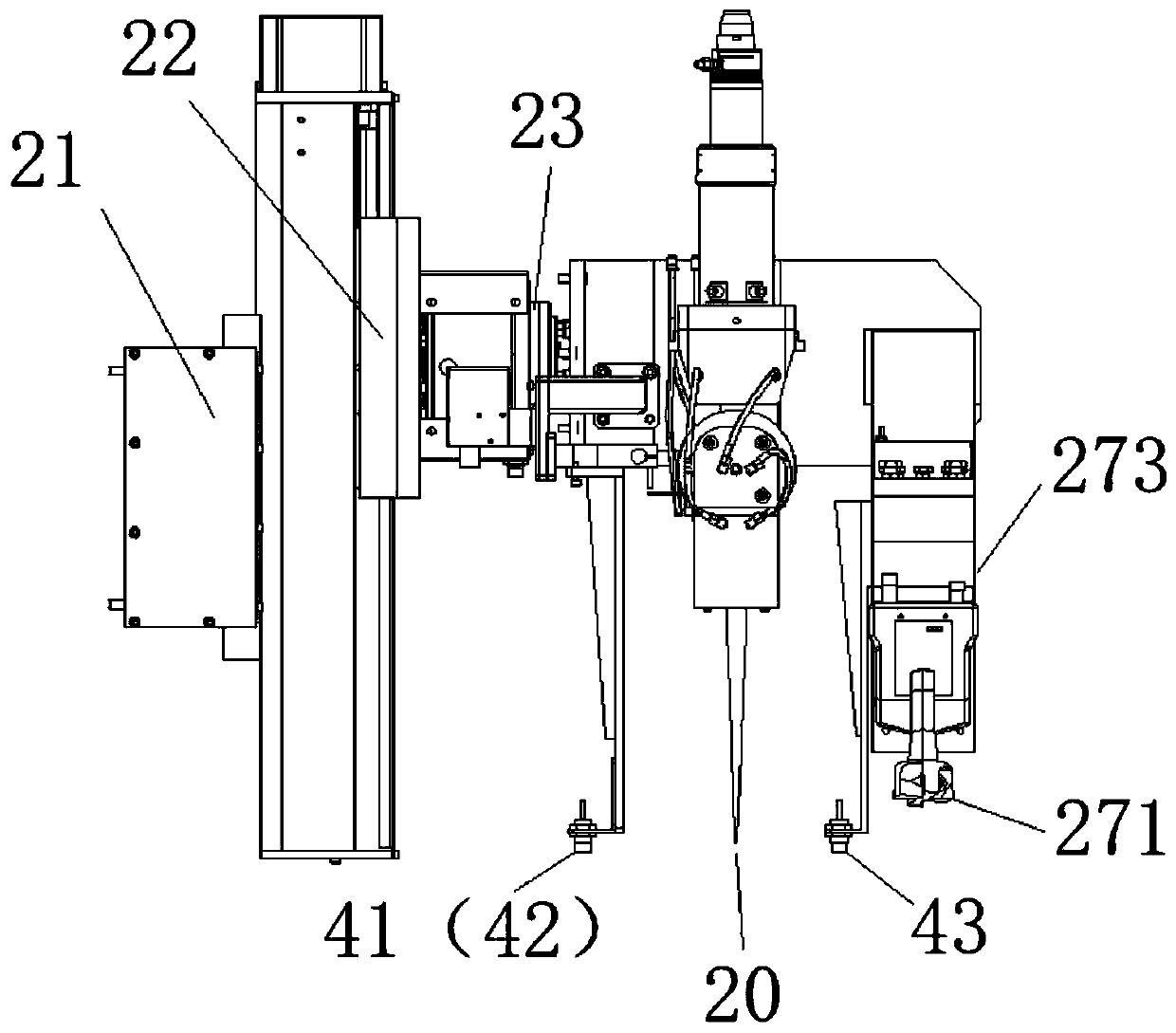 Device and method for additive manufacturing and subtractive manufacturing repairing of steel rail by combining laser cladding with machining