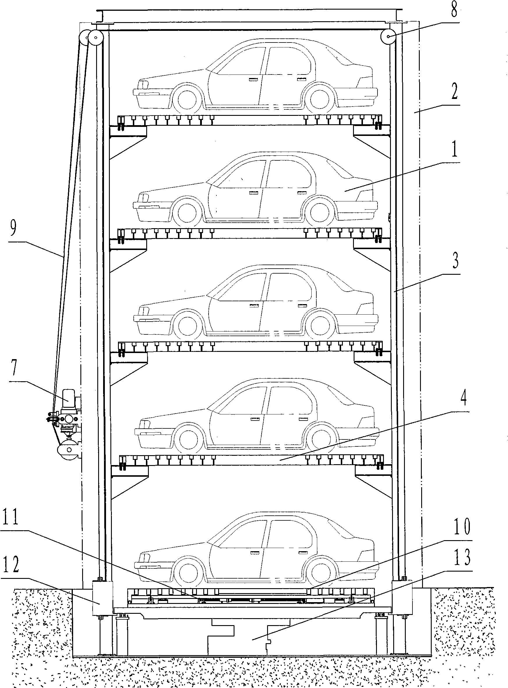 Multifunctional vehicle access apparatus for multi-storied garage