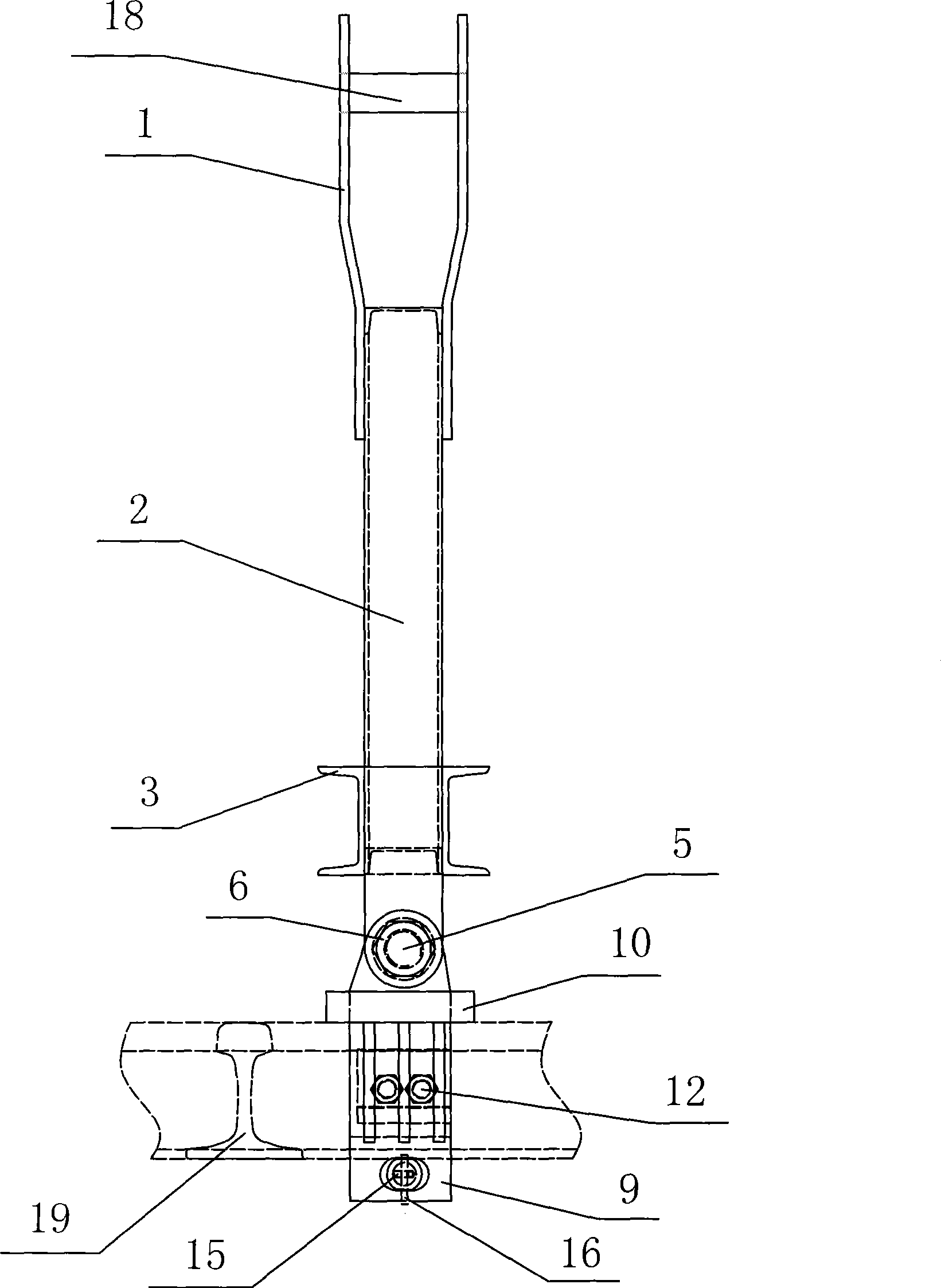Arranging construction method of subway narrow shield well inclined hoisting rail